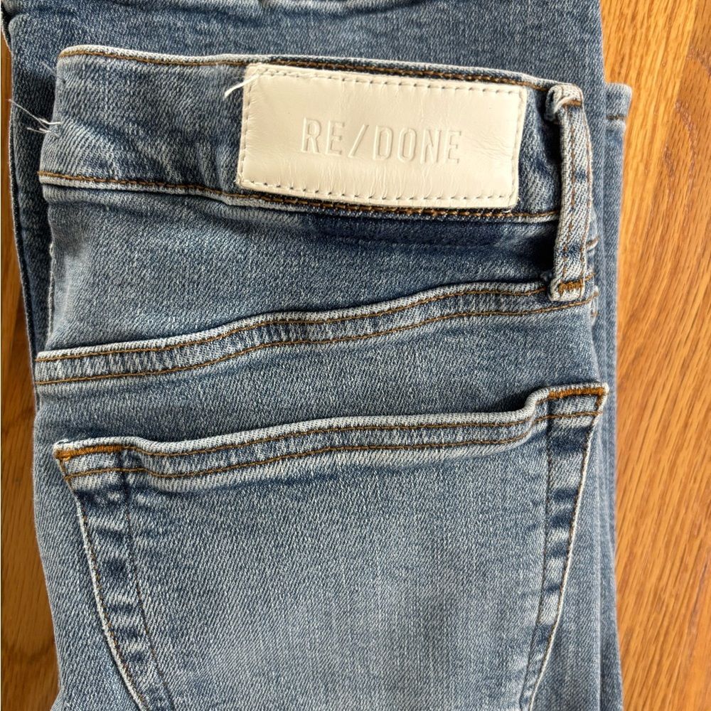 Re/Done Classic Blue Denim Jeans button down